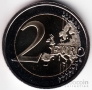 Бельгия 2 евро 2009 10 лет евро