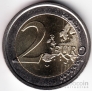 Италия 2 евро 2009 10 лет евро
