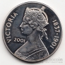 Остров Вознесения 50 пенсов 2001 Королева Виктория