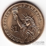 США 1 доллар 2009 №10 Джон Тайлер (D)