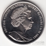 Брит. Виргинские острова 1 доллар 2002 In Memoriam - Елизавета и Филипп