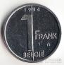 Бельгия 1 франк 1994-1998 Belgie