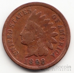 США 1 цент 1898