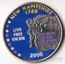 США 25 центов 2000 New Hampshire (P) Цветная