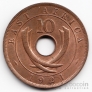 Брит. Восточная Африка 10 центов 1921