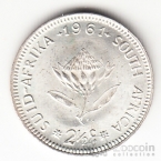 ЮАР 2 1/2 цента 1961