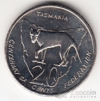 Австралия 20 центов 2001 100 лет Федерации - Тасмания