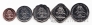 Багамские острова набор 5 монет 2005-2015