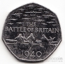 Великобритания 50 пенсов 2015 75 лет битвы за Британию