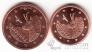 Андорра набор 2 монеты евро 2014 1 и 2 евроцента