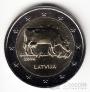 Латвия 2 евро 2016 Корова