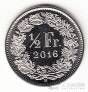Швейцария 1/2 франка 2016