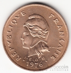Новая Каледония 100 франков 1976