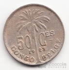 Бельгийское Конго 50 сентим 1923 Belgе