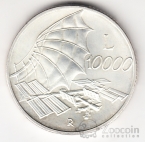 Италия 10000 лир 2000 Миллениум - Изобретения Леонардо Да Винчи