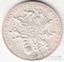 Остров Мэн 1 крона 1980 Зимние Олимпийские игры в США (серебро)