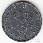 Германия 10 пфеннигов 1940 B (тип 2)