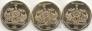 Синт-Маартен набор 3 монеты 1 песо 2018 Динозавры