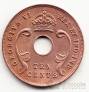 Брит. Восточная Африка 10 центов 1941 I [2]