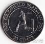 Австралия 20 центов 2001 Сэр Дональд Брэдмен
