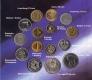 Набор монет 15 стран Евросоюза до введения Евро 1960-1997 (блистер)