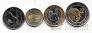 Кения набор 4 монеты 2018 Новый дизайн!