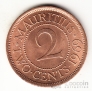 Маврикий 2 цента 1969 (UNC)