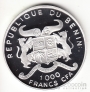 Бенин 1000 франков 2002 Чарльз Линдберг - статуя Свободы