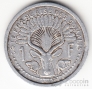 Франц. Сомалиленд 1 франк 1959