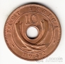Брит. Восточная Африка 10 центов 1942