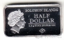 Соломоновы острова 1/2 доллара 2015 Берлин (миниатюрный размер 19 х 11 мм)