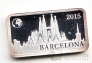 Соломоновы острова 1/2 доллара 2015 Барселона (миниатюрный размер 19 х 11 мм)