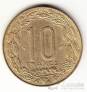 Центральноафриканские штаты 10 франков 1980