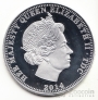 Тристан да Кунья 1 крона 2014 Долгое Правление королевы Елизаветы 2 (2) серебро