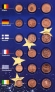 Евросоюз набор 36 монет 1, 2 и 5 евроцентов 1999-2002 (альбом)