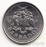 Барбадос 25 центов 2008-2011