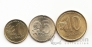 Парагвай набор 3 монеты 1992-1996