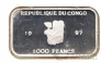 Республика Конго 1000 франков 1997 Чемпионат по футболу во Франции №2 (конверт с маркой)