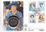 Великобритания 5 фунтов 1990 90 лет Королеве-Матери (конверт с марками)