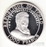 Чад 1000 франков 1999 Чемпионат мира по футболу во Франции