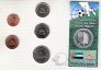 ОАЭ набор монет 1996-2005 С жетоном ЧМ по футболу (серебро)