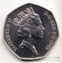 Великобритания 50 пенсов 1969 (BU)