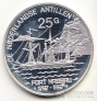 Нидерландские Антиллы 25 гульденов 1997 Корабль