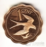 Белиз 1 цент 1975 (Proof)