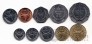 Мадагаскар набор 10 монет 1984-2005