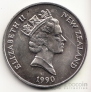 Новая Зеландия 1 доллар 1990 100 лет договору Вайтанги