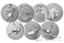 Абхазия набор 7 монет 2 апсар 2020 Фауна Абхазии (блистер, тираж 1000 шт!) ММД