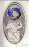 Фиджи 10 долларов 2012 Атлант и Земной шар (витраж)