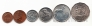 Замбия набор 6 монет 1972-1983