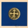 Андорра 25 динер 1988 700 лет Государственности (блистер, серебро-позолота)